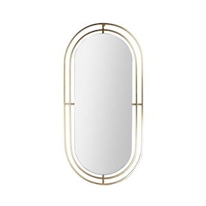 THE HOME DECO FACTORY miroir art déco en métal doré 90 cm