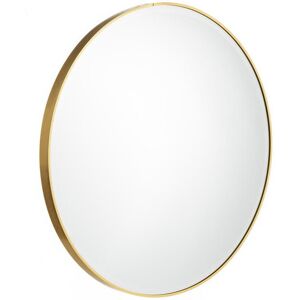 Tousmesmeubles Miroir rond Métal doré taille L - KANSAS - L 60 x l 4 x H 60 cm