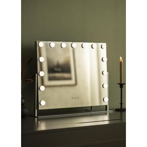 KAILA Miroir de maquillage Soft Corner LED Argent 60x52 cm