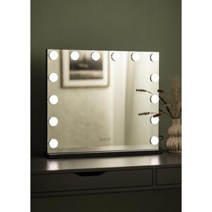 KAILA Miroir de maquillage Base LED 14 Noir 65x56 cm