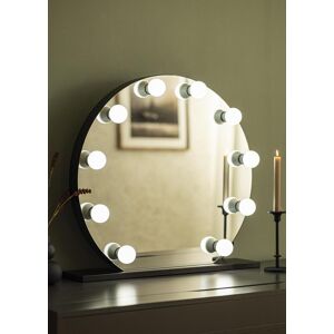 KAILA Miroir de maquillage Hollywood 10 E27 Noir 70x65 cm