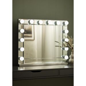 KAILA Miroir de maquillage Hollywood 14 E27 Argent 80x65 cm