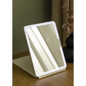 KAILA Miroir de maquillage Travel LED Rechargeable Blanc 19x25 cm