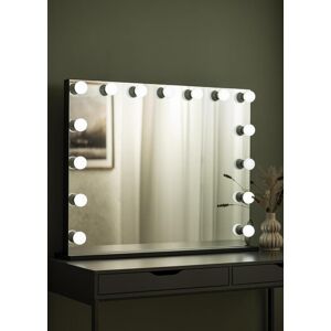 KAILA Miroir de maquillage Hollywood Edge 15 E27 Noir 100x80 cm