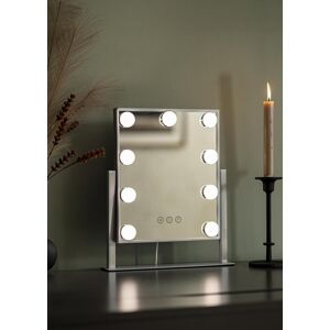 KAILA Miroir de maquillage Hollywood 9 Argent 25x30 cm