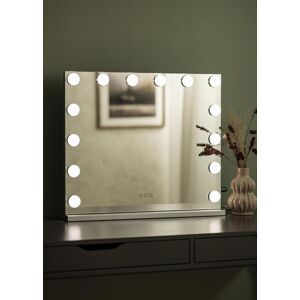 KAILA Miroir de maquillage Base LED 14 Argent 65x56 cm