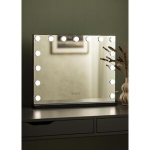 KAILA Miroir de maquillage Hollywood 15 Noir 58x46 cm