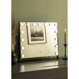 KAILA Miroir de maquillage Soft Corner LED Noir 60x52 cm