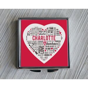 Cadeaux.com Miroir de sac Mots d'amour