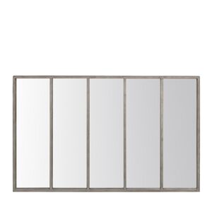 No name Loos - Miroir verrière en métal 137x90 cm - Couleur - Métal oxydé