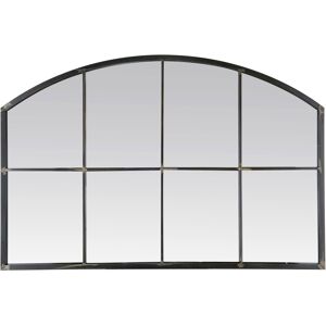 No name Arcy - Miroir de style indus en arc 120x80cm - Couleur - Noir