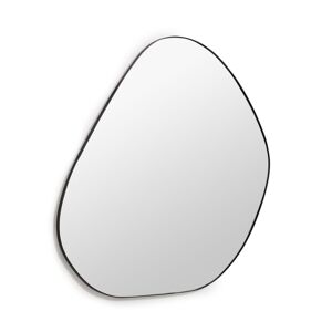 Kave Home Anera - Miroir irrégulier en métal 84x108,5cm - Couleur - Noir