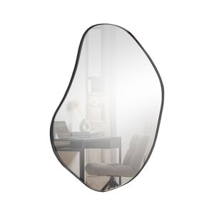 Woood Romee - Miroir de forme organique 100x70cm - Couleur - Noir