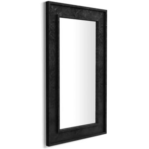 Mobili Fiver Miroir mural Angelica, 112x67 cm, Noir Beton