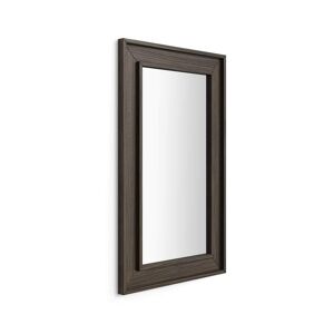 Mobili Fiver Miroir mural Angelica, 112x67 cm, Noyer Americain