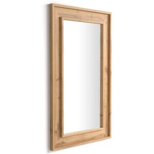 Mobili Fiver Miroir mural Angelica, 112x67 cm, Bois Rustique