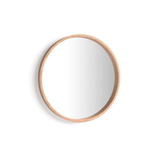 Mobili Fiver Miroir rond Olivia, diametre 64, Bois Rustique