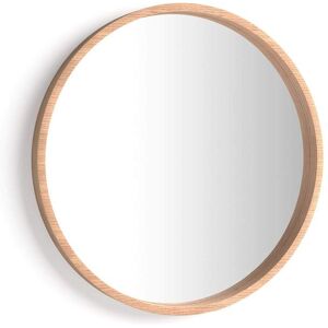 Mobili Fiver Miroir rond Olivia, diamètre 64, Bois Rustique - Publicité