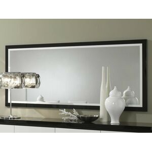 Mobistoxx Miroir ROMEO 180 cm noir laque/blanc laque