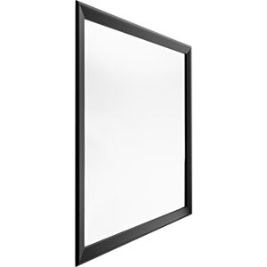 HORM miroir mural ou sur pied BLACK YUME (73 x H 73 cm - Aluminium verni noir et verre)