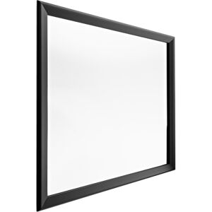 HORM miroir mural ou sur pied BLACK YUME (105 x H 105 cm - Aluminium verni noir et verre)