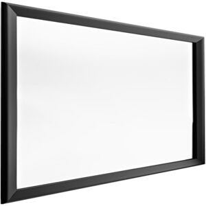 HORM miroir mural ou sur pied BLACK YUME (105 x H 73 cm - Aluminium verni noir et verre)