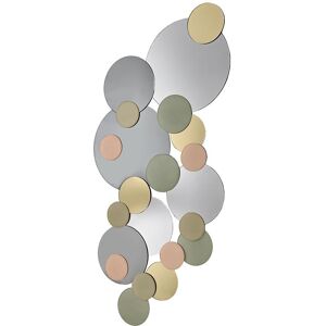 TONELLI miroir murale ATOMIC (205 x 102 cm - Verre miroir, fumé, bronze, or, rose et gris)