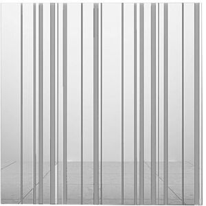 TONELLI miroir murale BARCODE (90 x 90 cm - Verre miroir et verre clair)