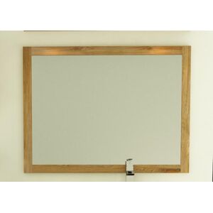 Walk Miroir design teck l100 x h65 - encadrement 6 cm - Publicité