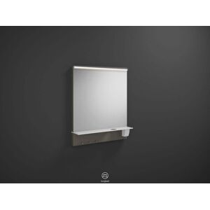 Eqio miroir eclaire SEZQ065F2010 65 x 76,9 x 15 cm, gris brillant, eclairage horizontal a LED Burgbad