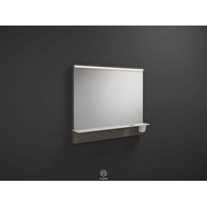 Burgbad Eqio miroir lumineux SEZQ090F2010 90 x 76,9 x 15 cm, gris brillant, éclairage horizontal à LED Burgbad