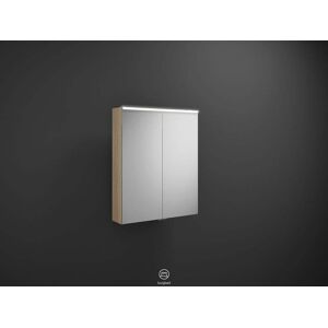 Burgbad Eqio armoire miroir SPGS065F3180 65 x 80 x 17 cm, décor chêne cachemire