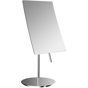 Emco pure rasage/ Miroirs cosmétiques 109400113 132 x 148 mm, triple, sans monture, avec poignée, miroir sur pied, chromé