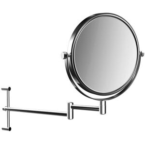 Emco Pure rasoir/ Miroirs cosmetiques 109400115 Ø 201 mm, grossissement 3x, rond, deux bras, reglable en hauteur, chrome