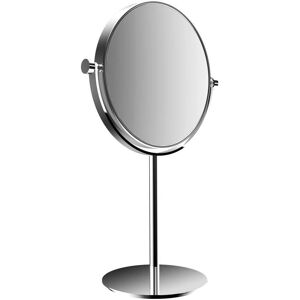 Emco Pure rasage/ Miroirs cosmétiques 109400116 Ø 177 mm, triple, rond, miroir sur pied, chromé