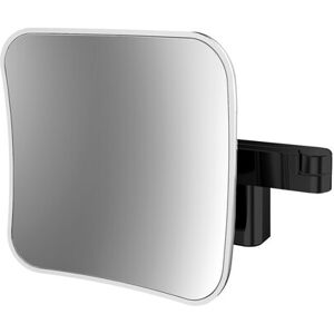 Emco evo LED rasage / Miroirs cosmétiques 109513350 noir, grossissement 5x, 209 mm, 2 bras, carré