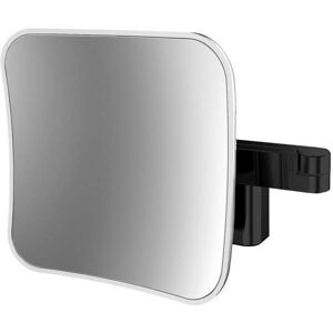 Emco evo LED rasage / Miroirs cosmétiques 109513350 noir, grossissement 5x, 209 mm, 2 bras, carré - Publicité