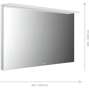 Emco Mi 200 LED miroir lumineux 102090009000100 900 x 900 mm, avec voile lumineuse en acrylique