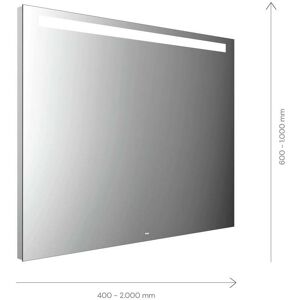 Emco Miroir lumineux Emco Mi 210 LED 103150006000100 1500 x 600 mm, avec découpe lumineuse horizontale en haut 35 mm