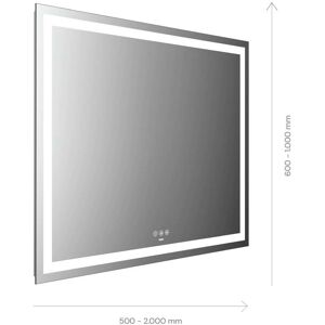 Emco Mi 230+ Miroir lumineux LED 105120010000400 1200 x 1000 mm, avec découpe lumineuse sur tout le pourtour