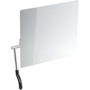 miroir inclinable Hewi 802.01.100L90 725x741x73mm, levier a gauche, noir profond