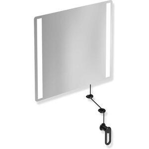 Hewi 801 miroir lumineux inclinable LED 801.01.40090 600x540x6mm, noir profond