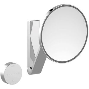 Keuco iLook_move Miroirs cosmetiques 17612019006 beleuchtet , Ø 212 mm, chrome, guide-cable beleuchtet