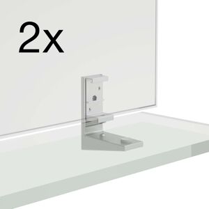 LAUFEN Frame 25 set pour fixer l'étagère sur Miroir , H4907179000001 , 2 pièces