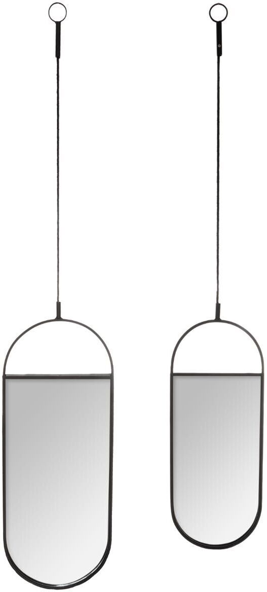 Atmosphera Set de 2 miroirs ovales suspendus