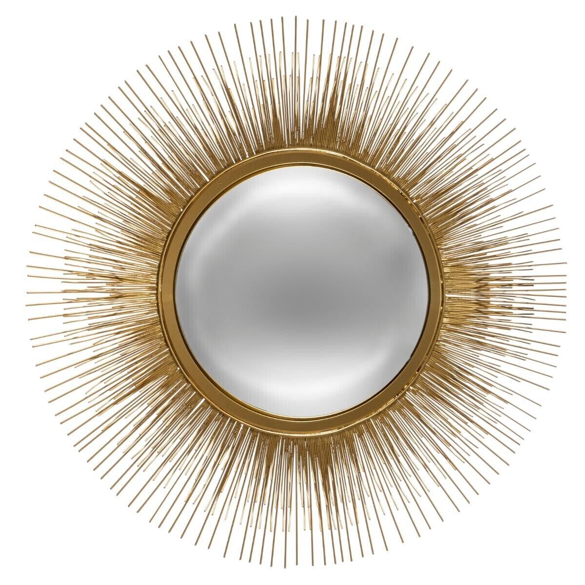 Atmosphera Miroir "Soleil", métal doré D58 cm