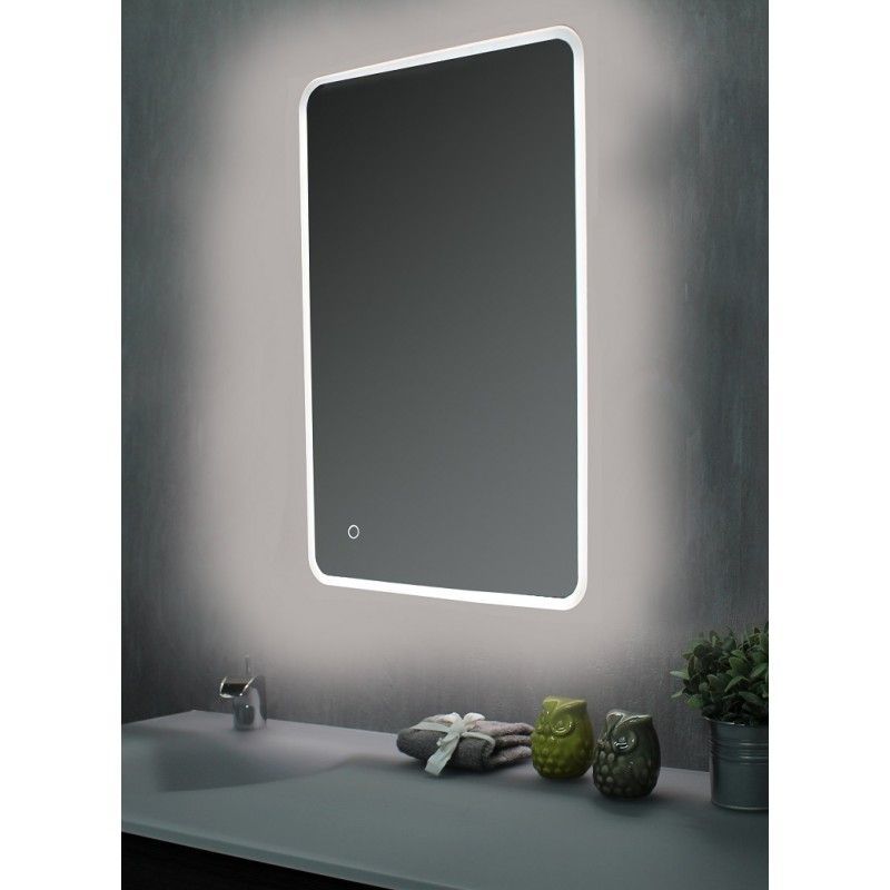 Pradel - Miroir de salle de bains avec LED - 60 cm x 120 cm (HxL)