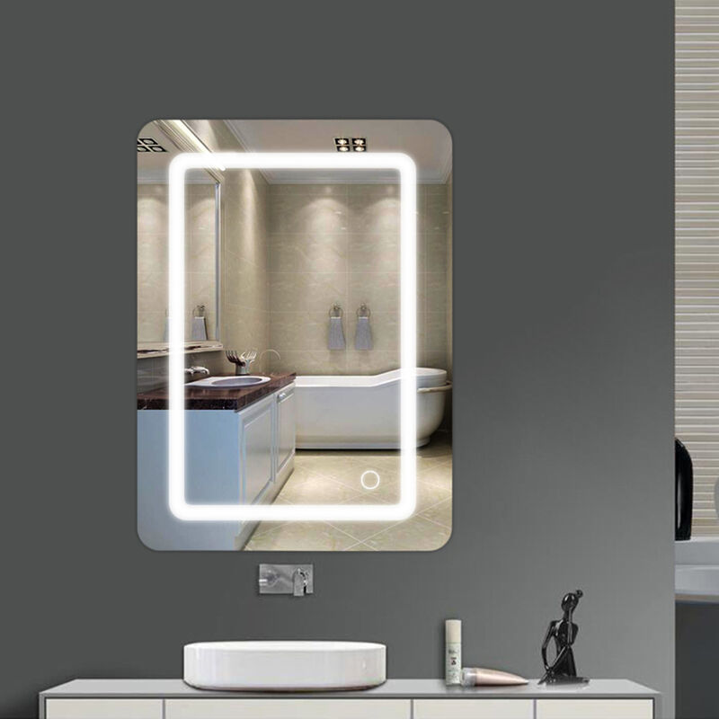 Oobest - Wihhoby Miroir lumineux LED de salle de bain 9 W dimension 50