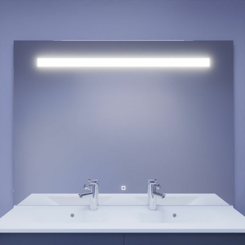 ELEGANCE Miroir 140x105 cm - éclairage intégré à LED et interrupteur sensitif
