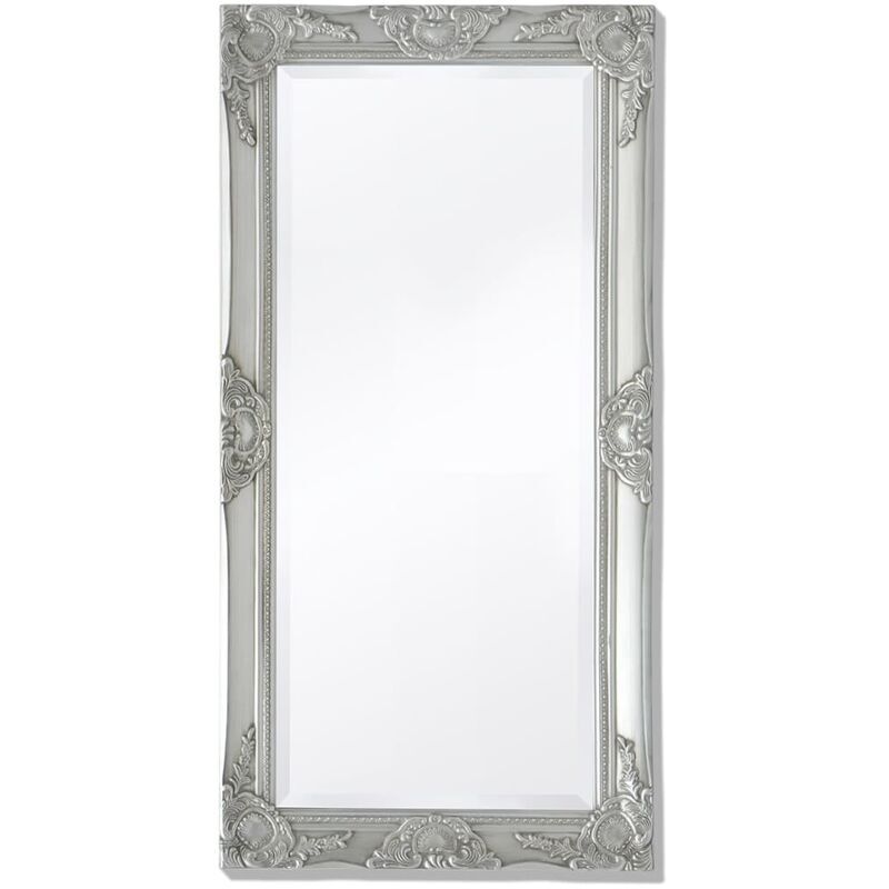 Youthup - Miroir mural Style baroque 100 x 50 cm Argenté